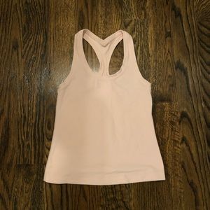 Cool racerback crop tank pink